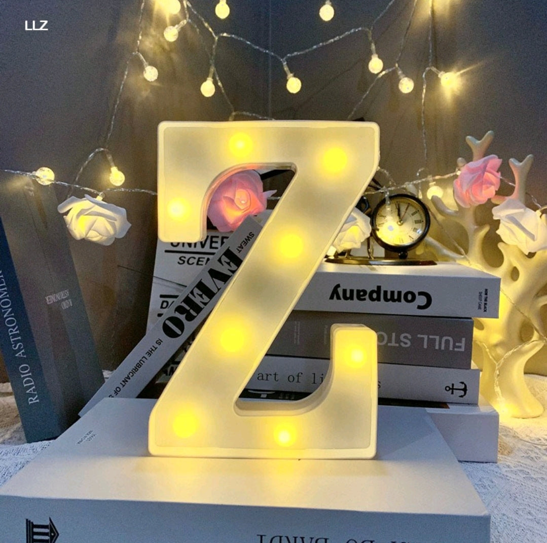 Marquee Alphabet Shaped Led Light - Asthetic Decorations Letter Light for Romantic Gift, Diwali Decoration Item, Night Light Lamp and Wall Lamp