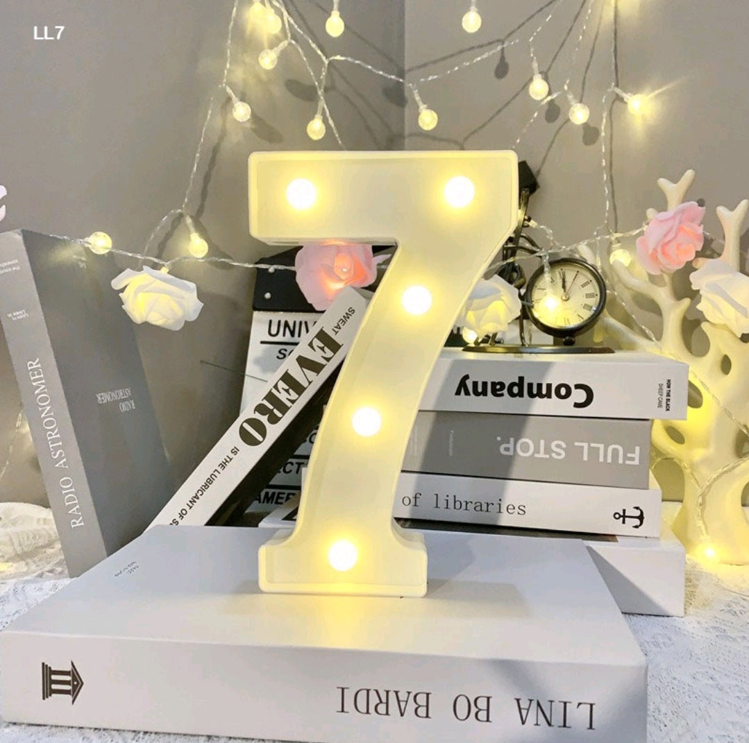Marquee Alphabet Shaped Led Light - Asthetic Decorations Letter Light for Romantic Gift, Diwali Decoration Item, Night Light Lamp and Wall Lamp