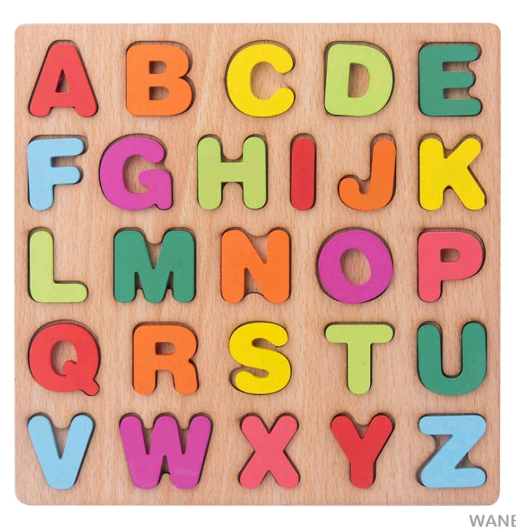 Wooden A to Z Alphabet Educational Learning Toy for Kids