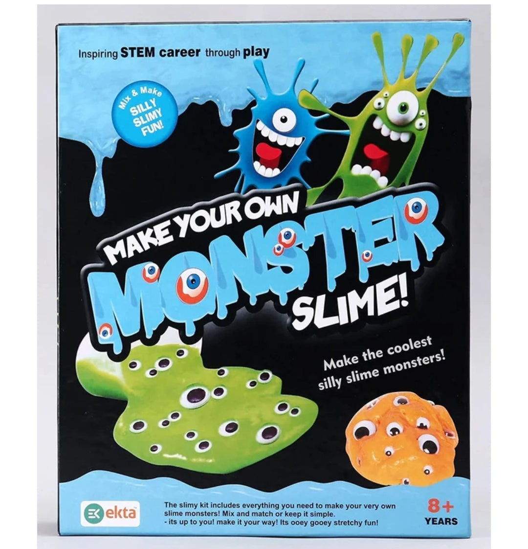 Ekta Make Your Own Monster Slime Kit for Kids | DIY Slime Making Activity Kit