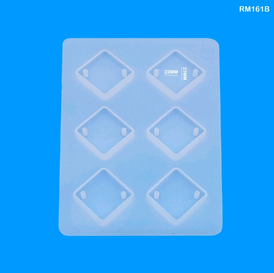 Silicone Mould Rakhi 6 Cavity Rhombus 23x23mm