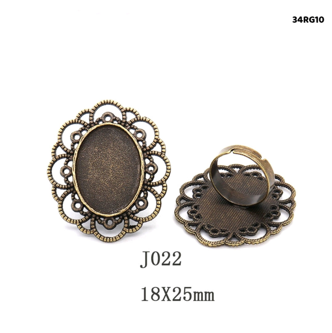 Vintage Adjustable Ring 2 Pc's