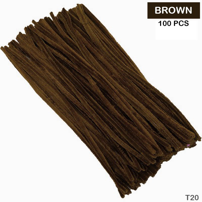 Pipe Cleaner Plain 100 Pc's Single Shades