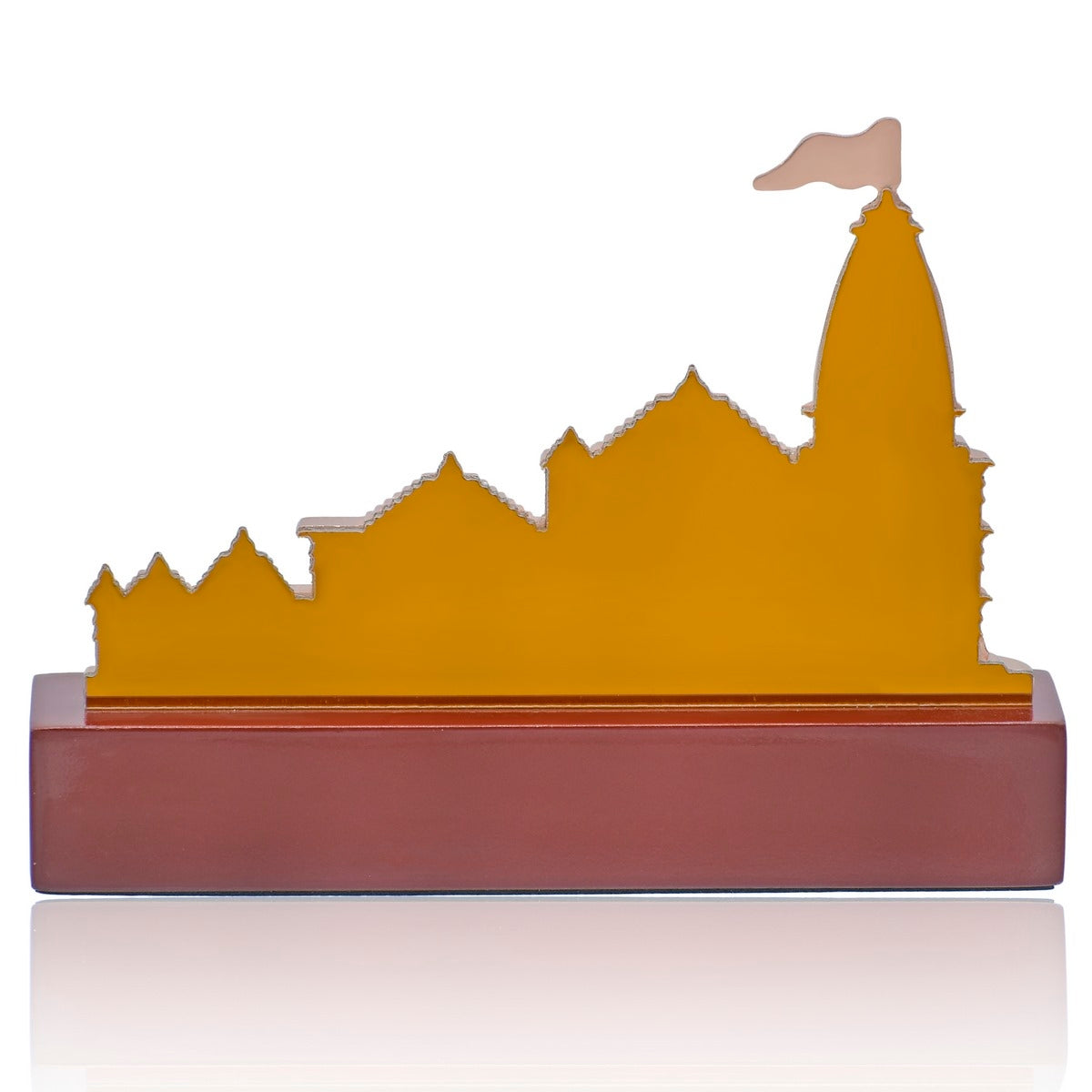 Ayodhya Shree Ram Mandir Architectural Model Showpiece for Home Decor, Office | Metal Showpiece