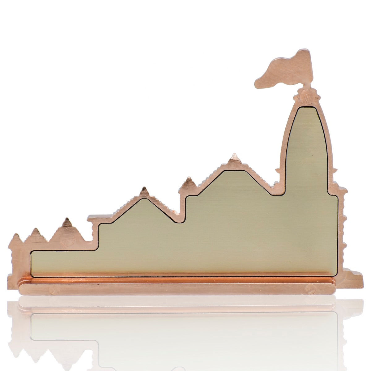 Ayodhya Shree Ram Mandir Architectural Model Showpiece for Home Decor, Office | Metal Showpiece