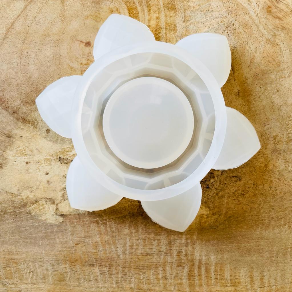 Silicone Mould Lotus Candle Holder