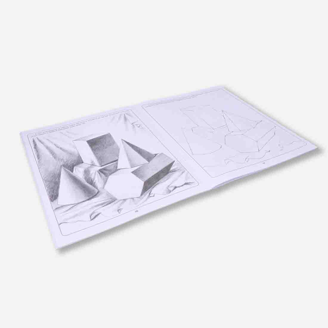 Navneet Learn Pencil Shading Landscape and Objects 1 and 2 – For Elementary Art Prep – How to draw Landscapes - Pack of 2 Books