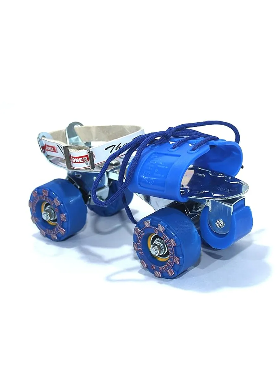 JJ JONEX Super Attack With Brake Adjustable Quad Roller Skates Suitable for Age 6 -15 Years (MYC)
