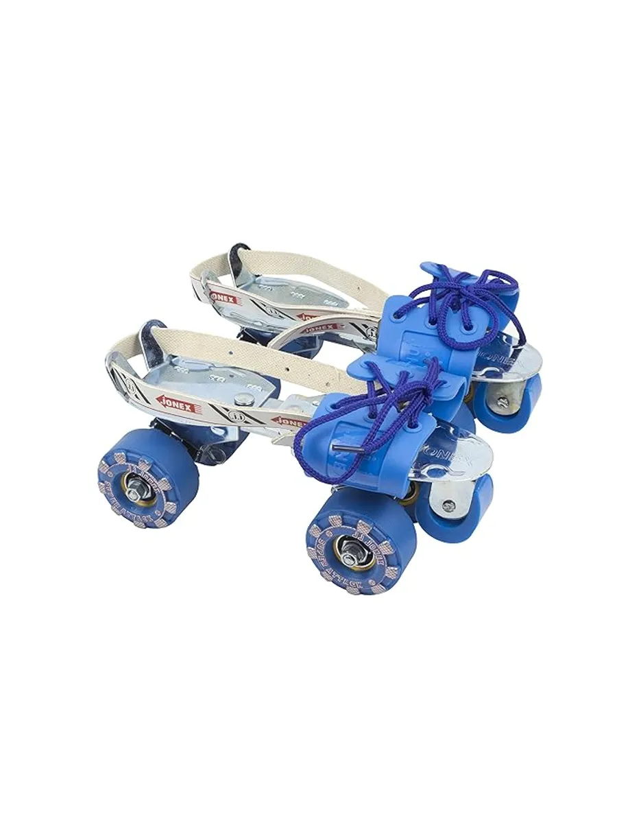 JJ JONEX Super Attack With Brake Adjustable Quad Roller Skates Suitable for Age 6 -15 Years (MYC)