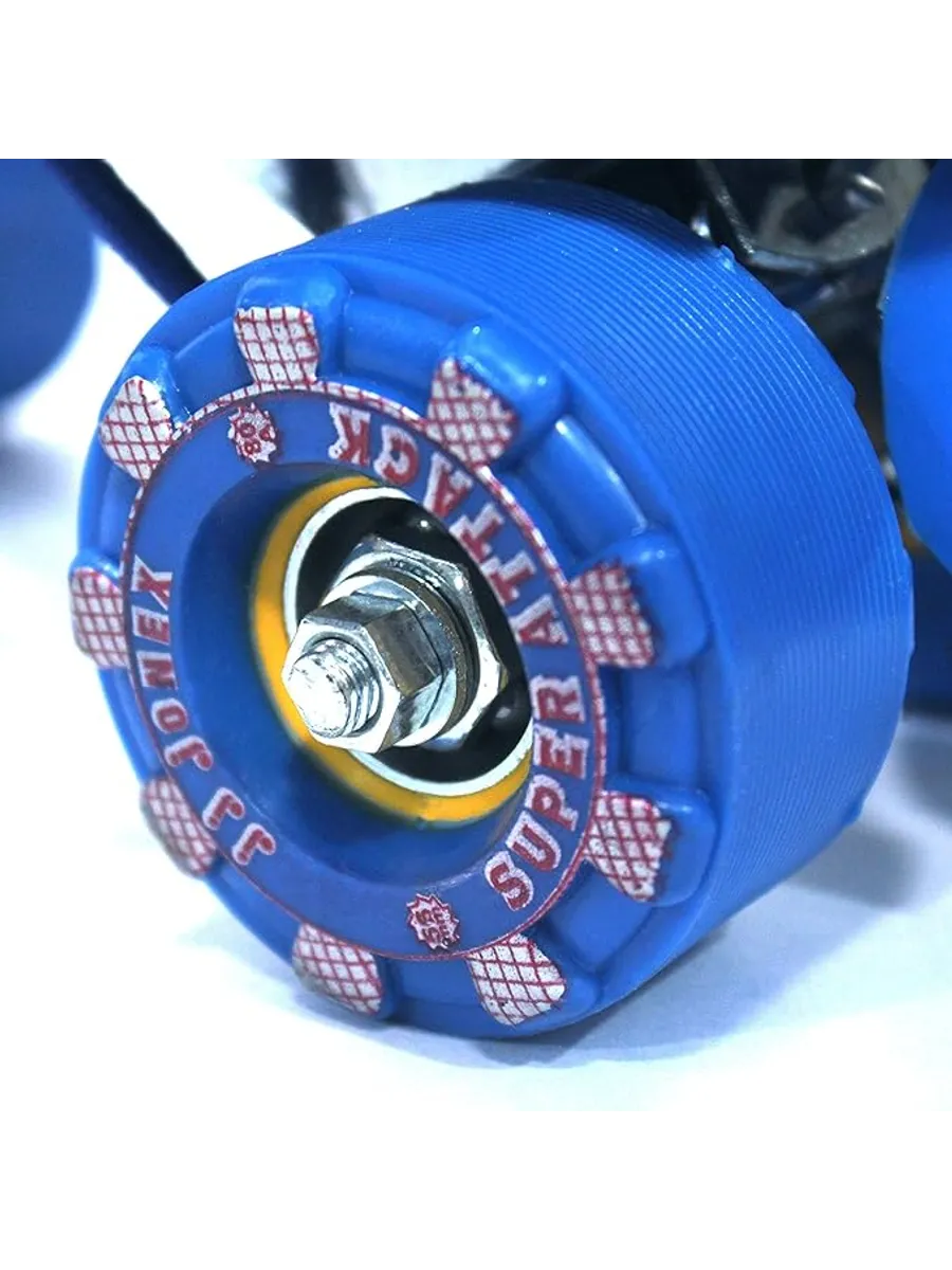 JJ JONEX Super Attack With Brake Adjustable Quad Roller Skates Suitable for Age 6 -15 Years (MYC)