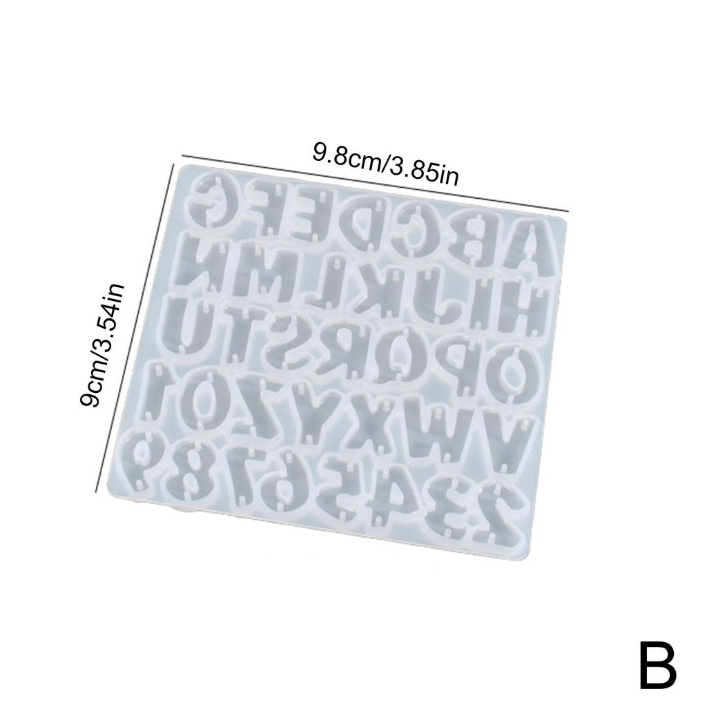 Silicone Mould Alphabet / Earrings