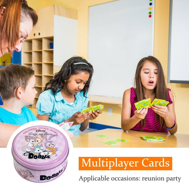 Spot It! Disney Duffy and Friends Card Game | Fast-Paced Symbol Matching Observation Game | Fun Family Game for Kids and Adults | Age 6+ | 2-8 Players | Avg. Playtime 15 Minutes