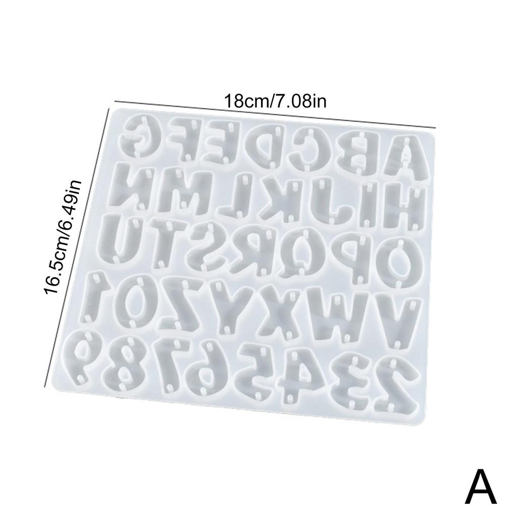 Silicone Mould Alphabet / Earrings