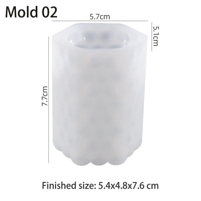 Silicone Mould 3D Cylinder Candle