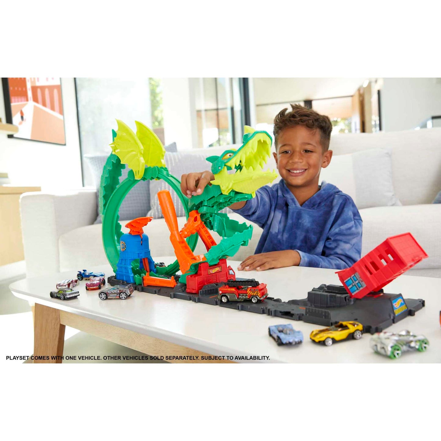Hot Wheels City Dragon Drive Firefight, Firestation Playset