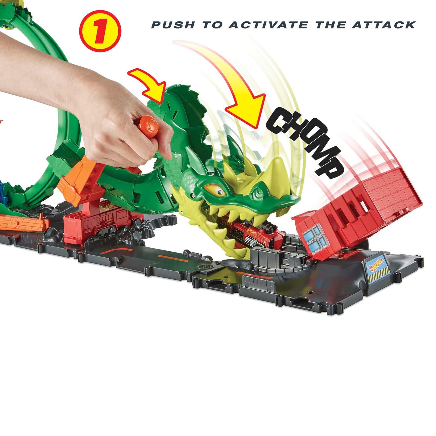 Hot Wheels City Dragon Drive Firefight, Firestation Playset