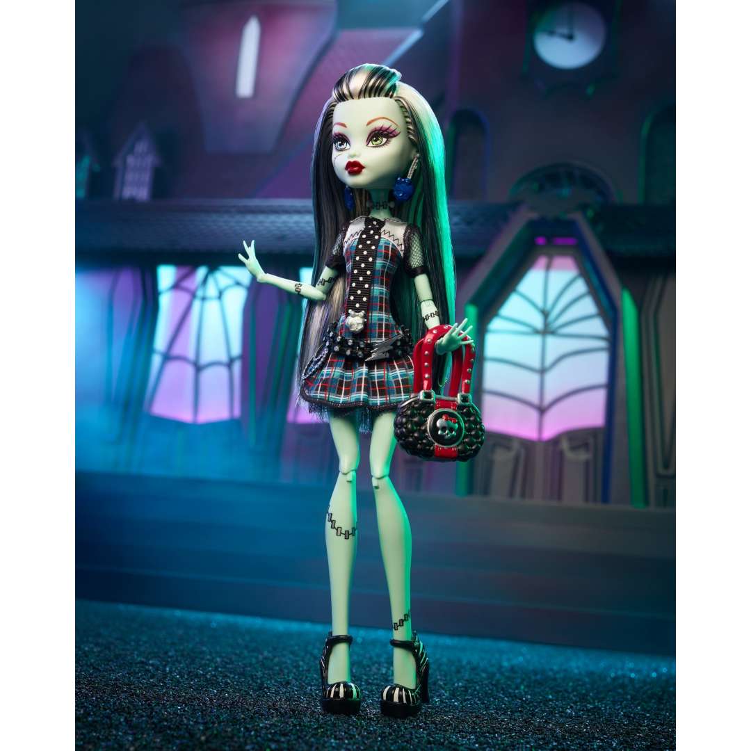 Monster High Frankie Stein Reproduction Doll With Doll Stand & Accessories HGC31