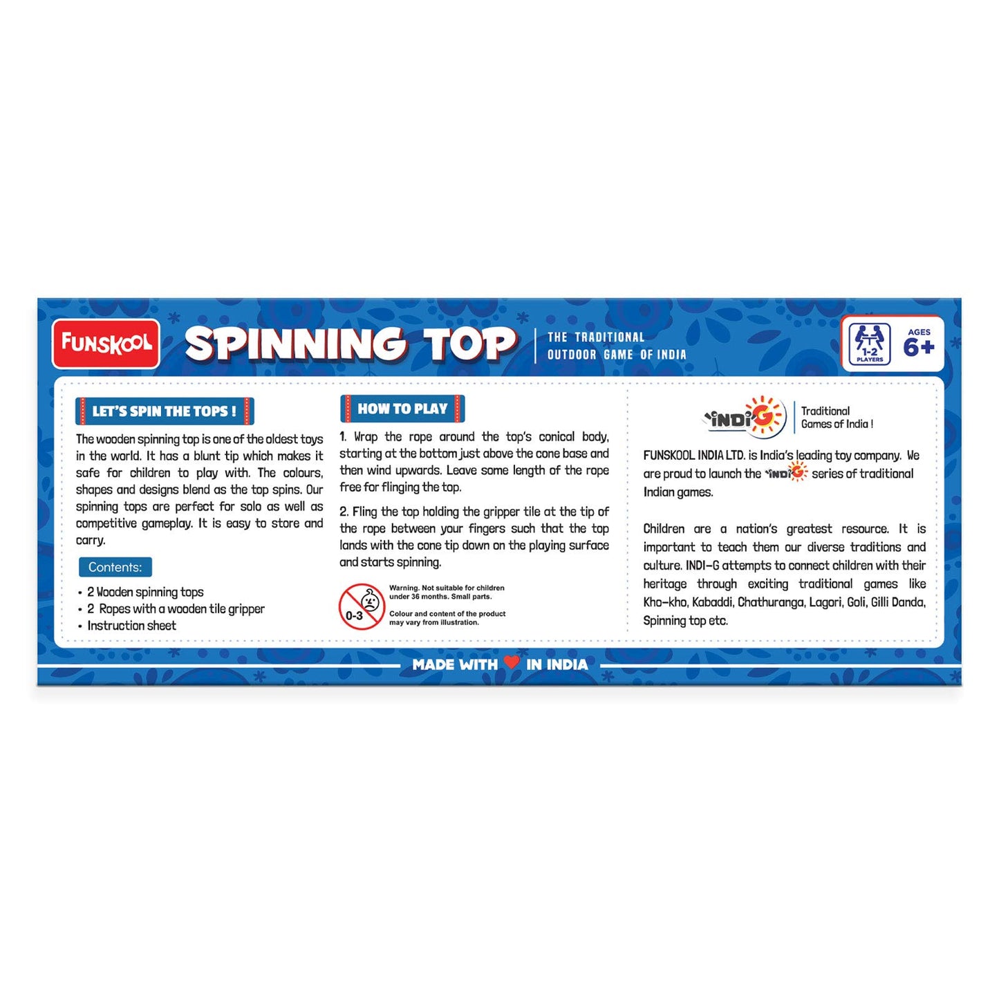 Funskool Games Spinning Top The Traditional Outdoor Games of India