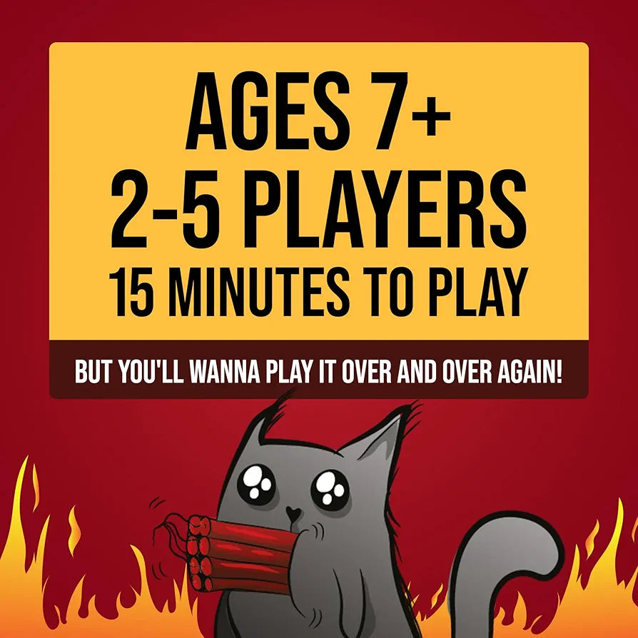Exploding Kittens Hilarious Game for Family Game Night