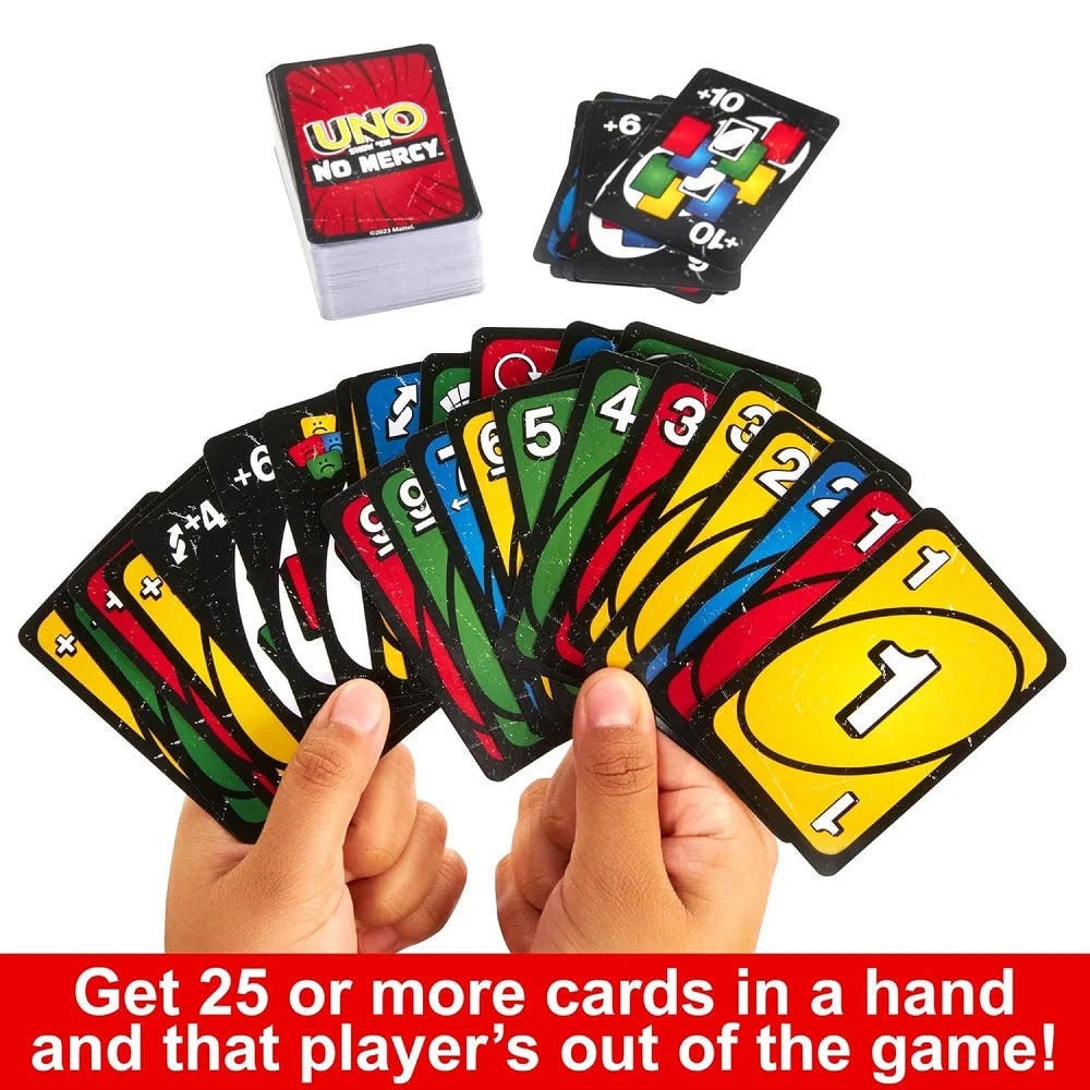 UNO Show ‘em No Mercy Card Game Tough New Rules, Endless Fun for Game Nights 168 Cards