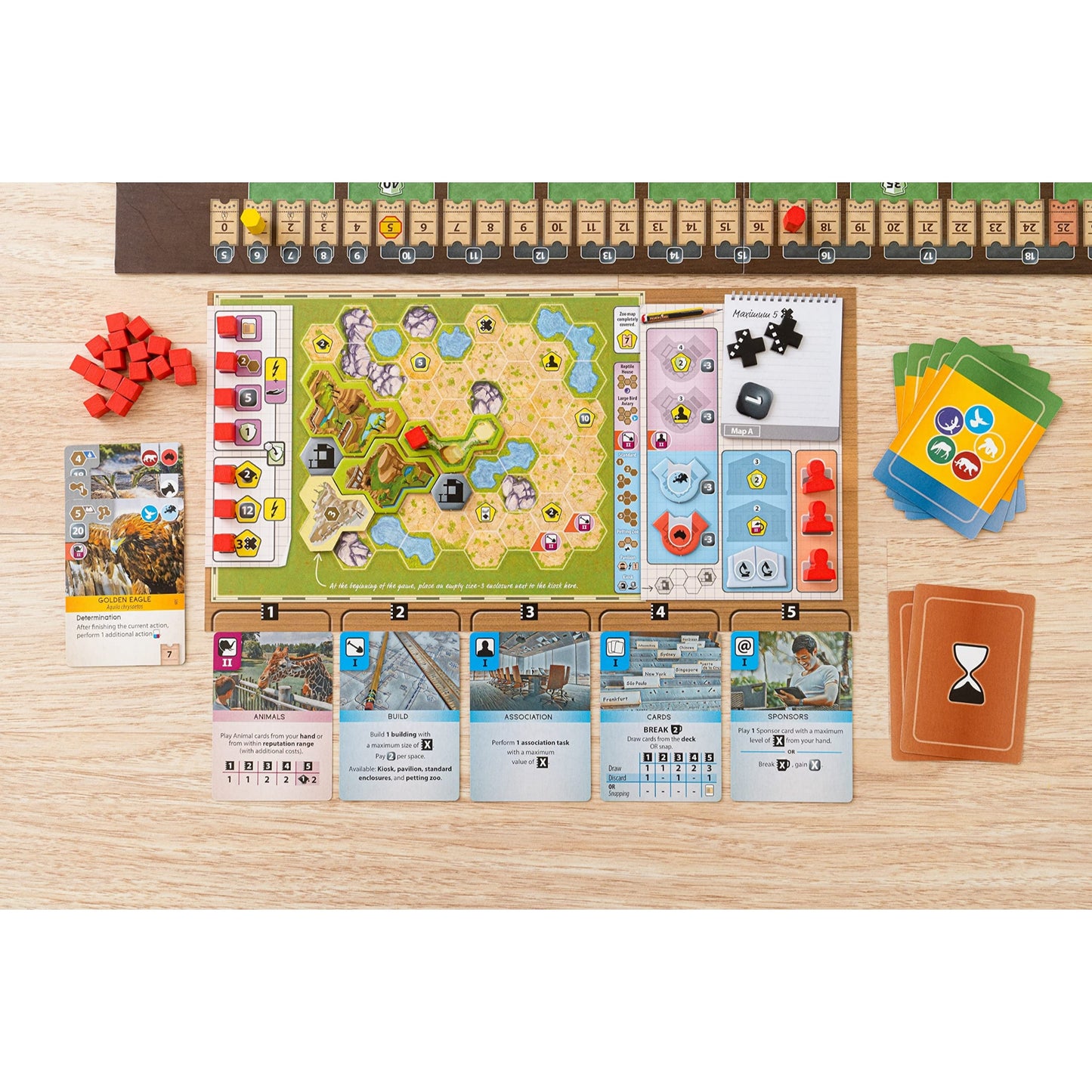 Capstone Games Ark Nova Card Drafting Hand Management Strategy Board Game