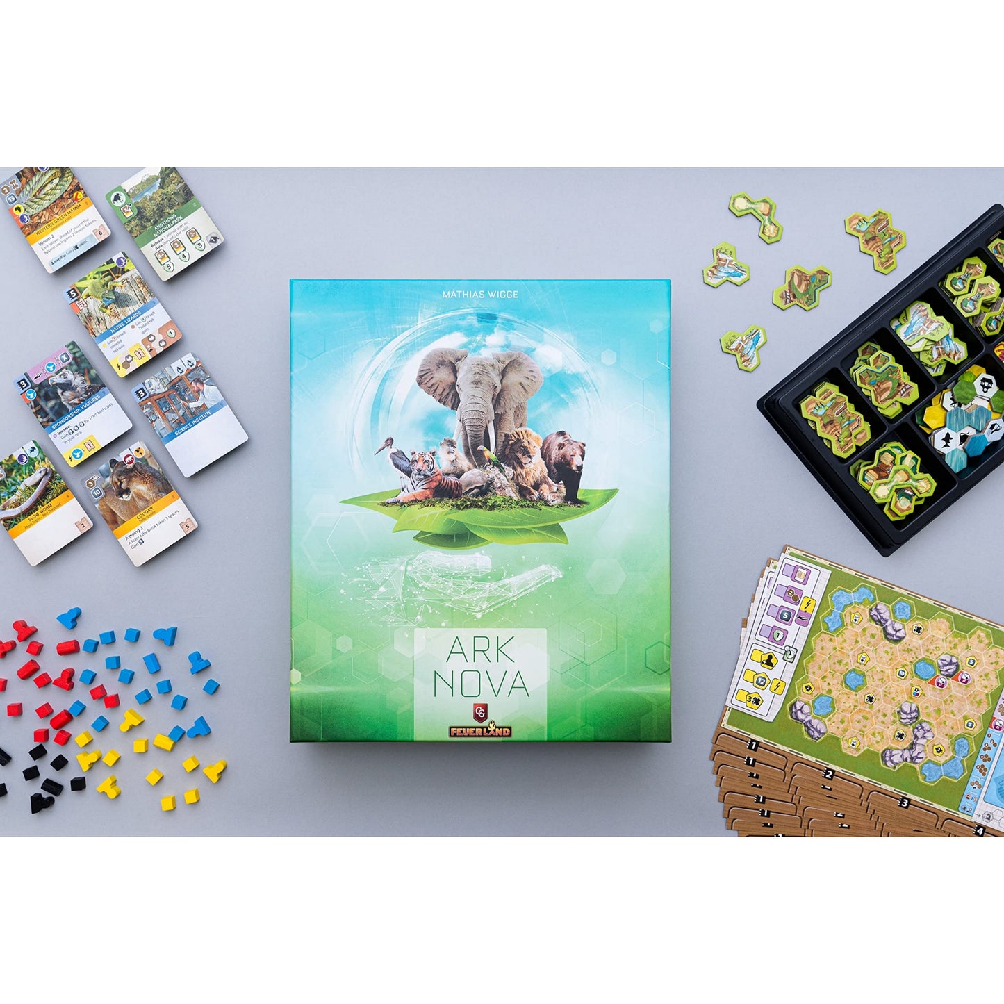 Capstone Games Ark Nova Card Drafting Hand Management Strategy Board Game
