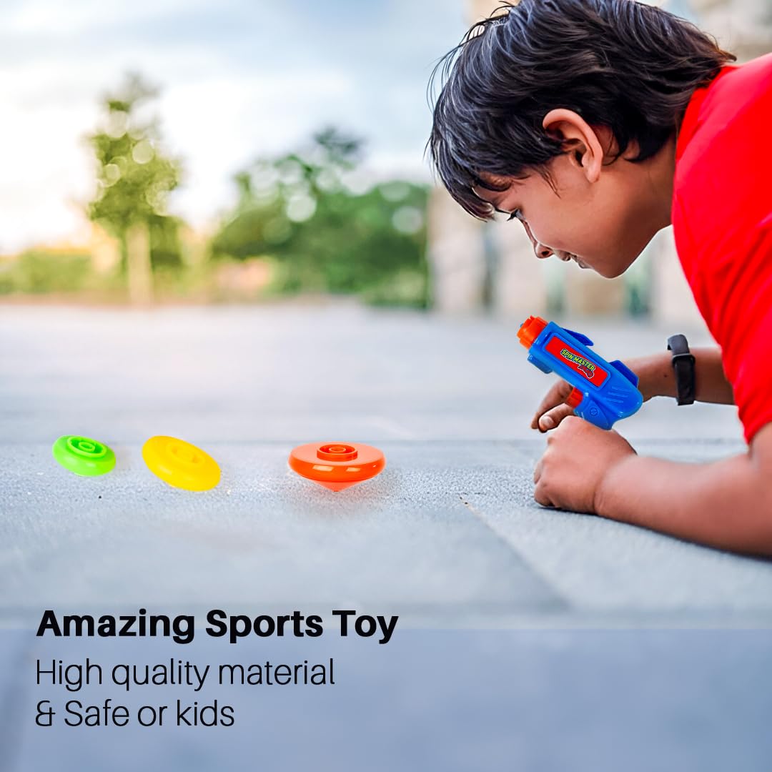 Ratna's Spin Master Duo Combo of Flying Wheels & Spinning Tops, Outdoor & Indoor Play Toy for Kids 5+ Years