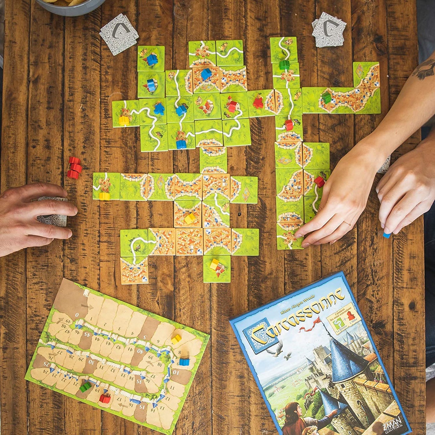 Z-man Carcassonne Board Game – Strategy & Fun for Families Ages 7+
