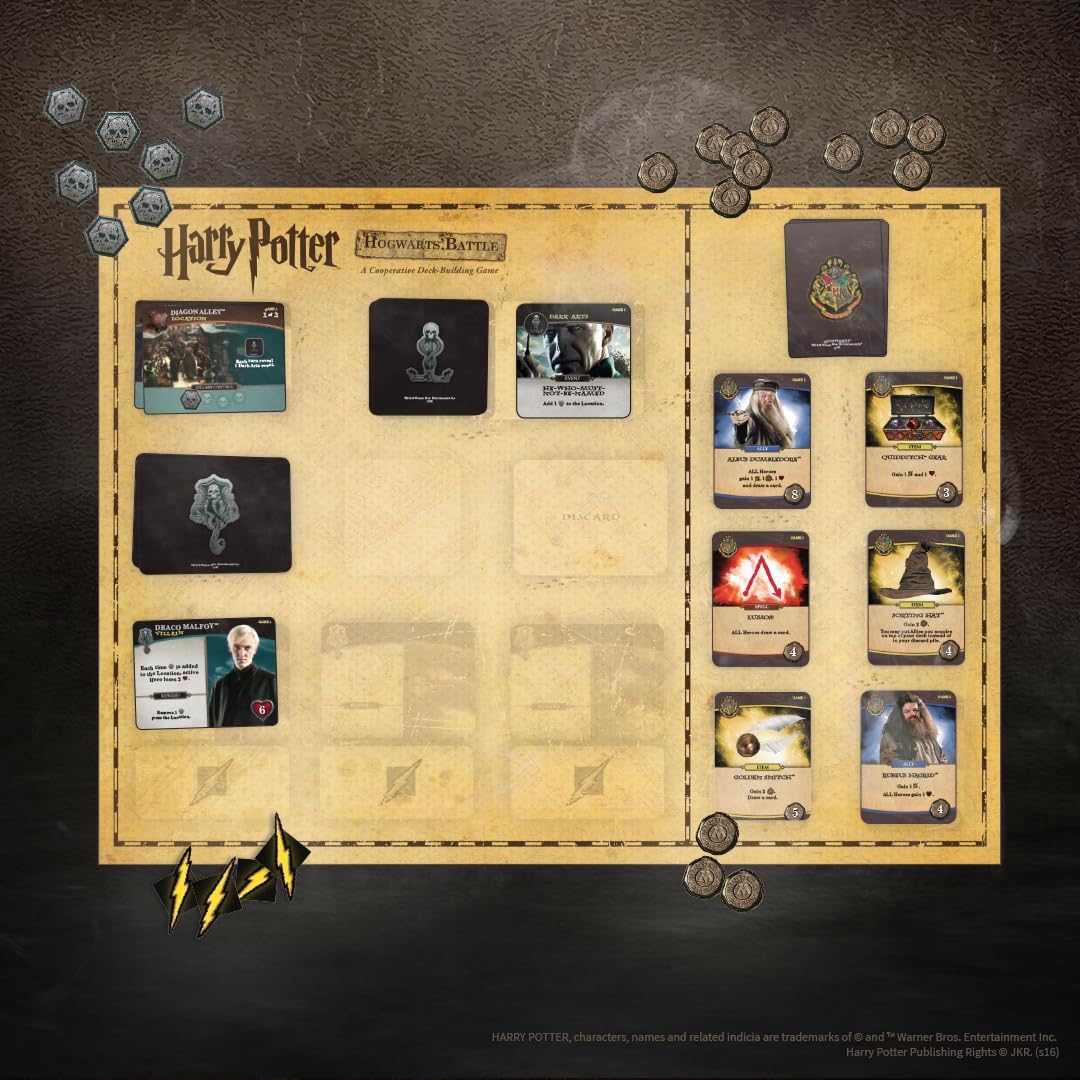 USAopoly Harry Potter Hogwarts Battle Cooperative Deck Building Card Game