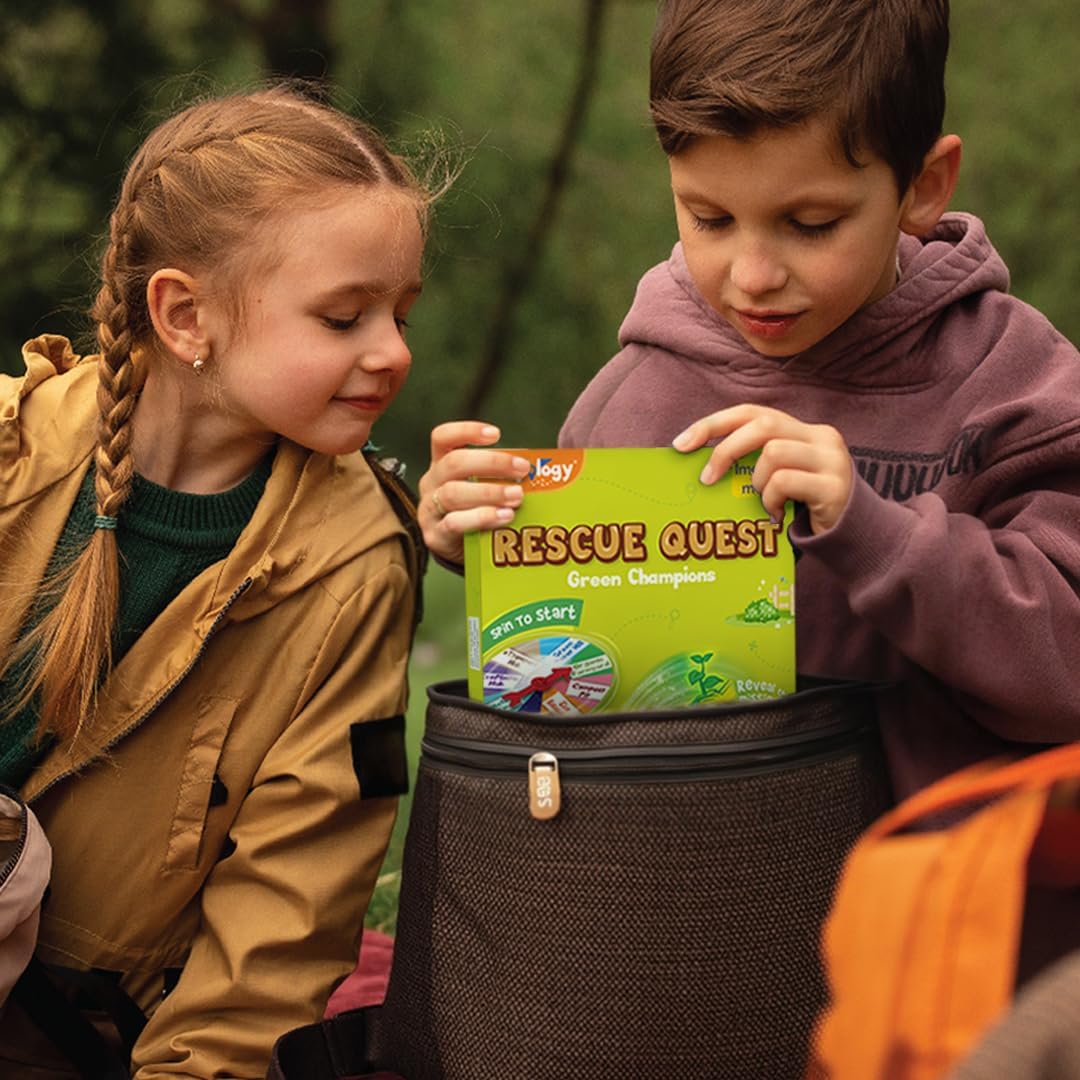 Imagimake Rescue Quest–Green Champions Spin, Discover & Rescue Green Missions Educational Fun Board Games