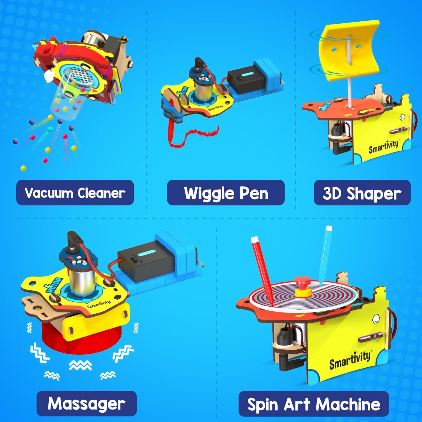 Smartivity Motor Gadgets 6 - 14 years DIY STEM Construction Toy