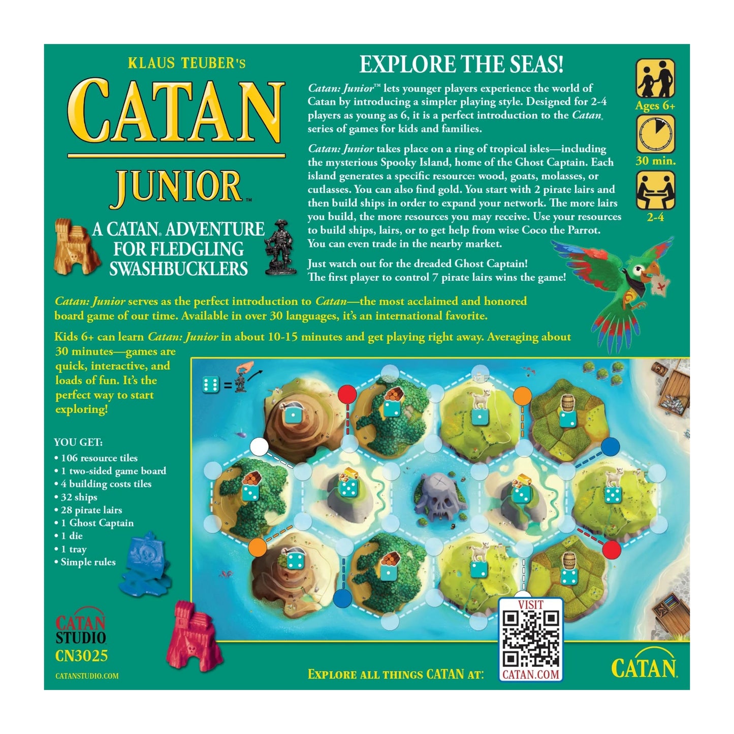 Catan Junior Board Game - Swashbuckling Adventure for Young Pirates! Strategy Game