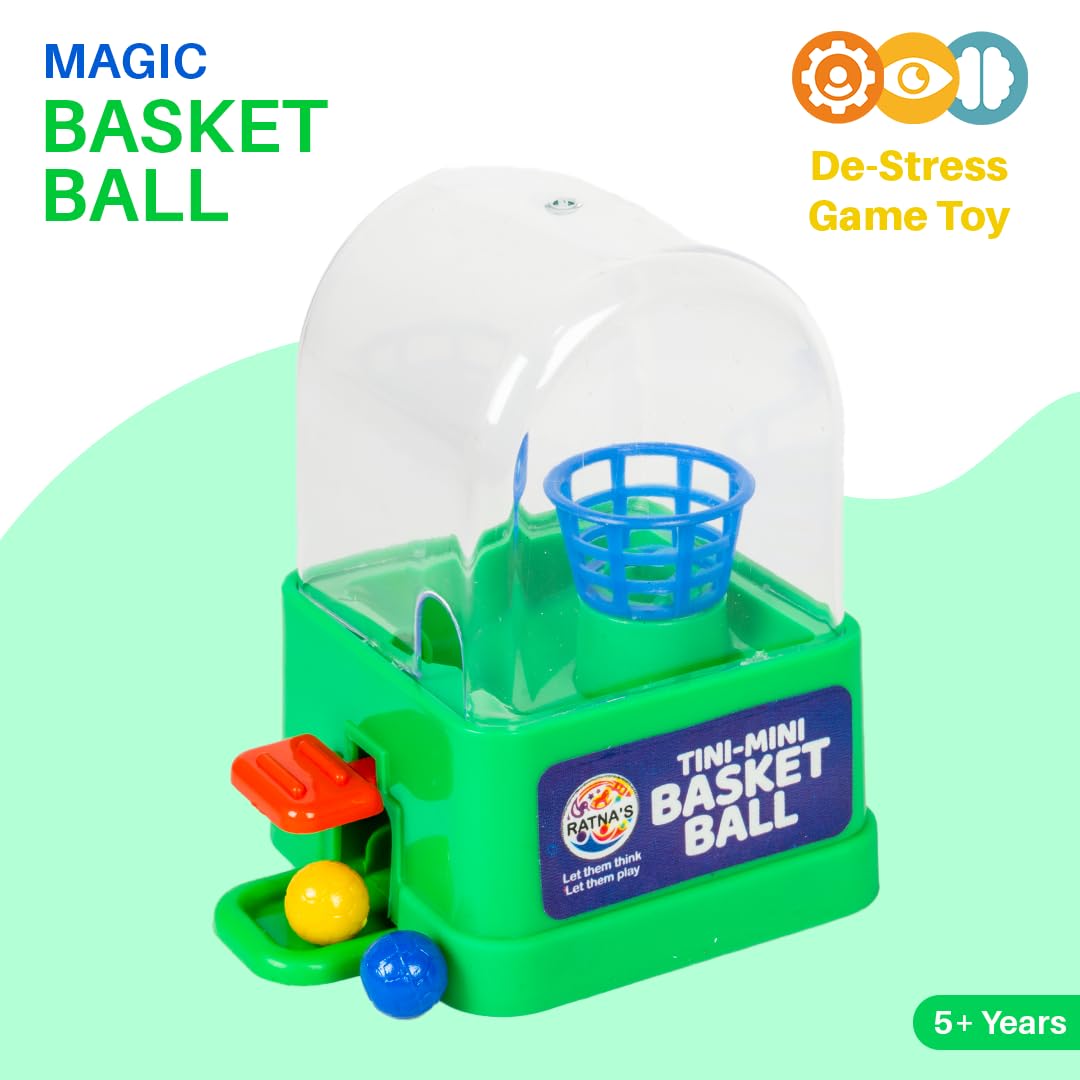 Ratna's Mini Magic Basket Ball Shooting Game, Handheld Tabletop Party Games, Return Gift for Kids