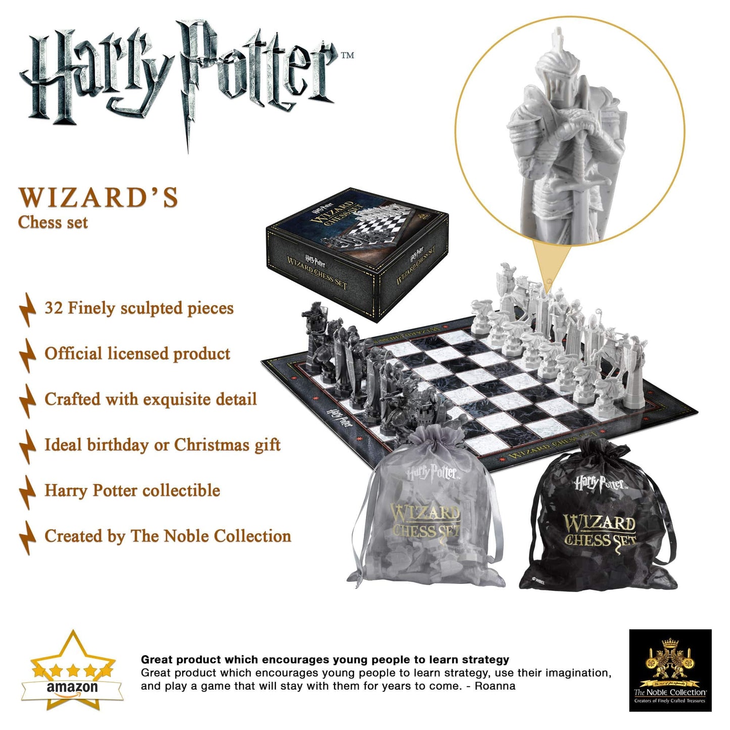 The Noble Collection Harry Potter Wizard Chess Set