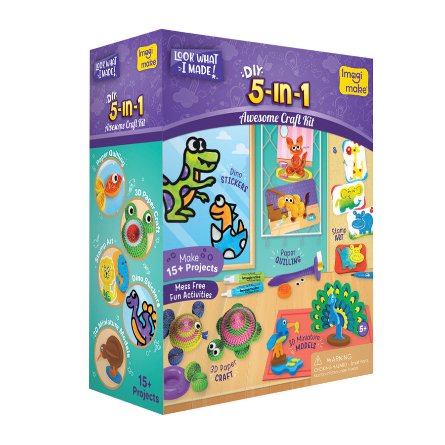 Imagimake DIY 5 in 1 Awesome Craft Kit