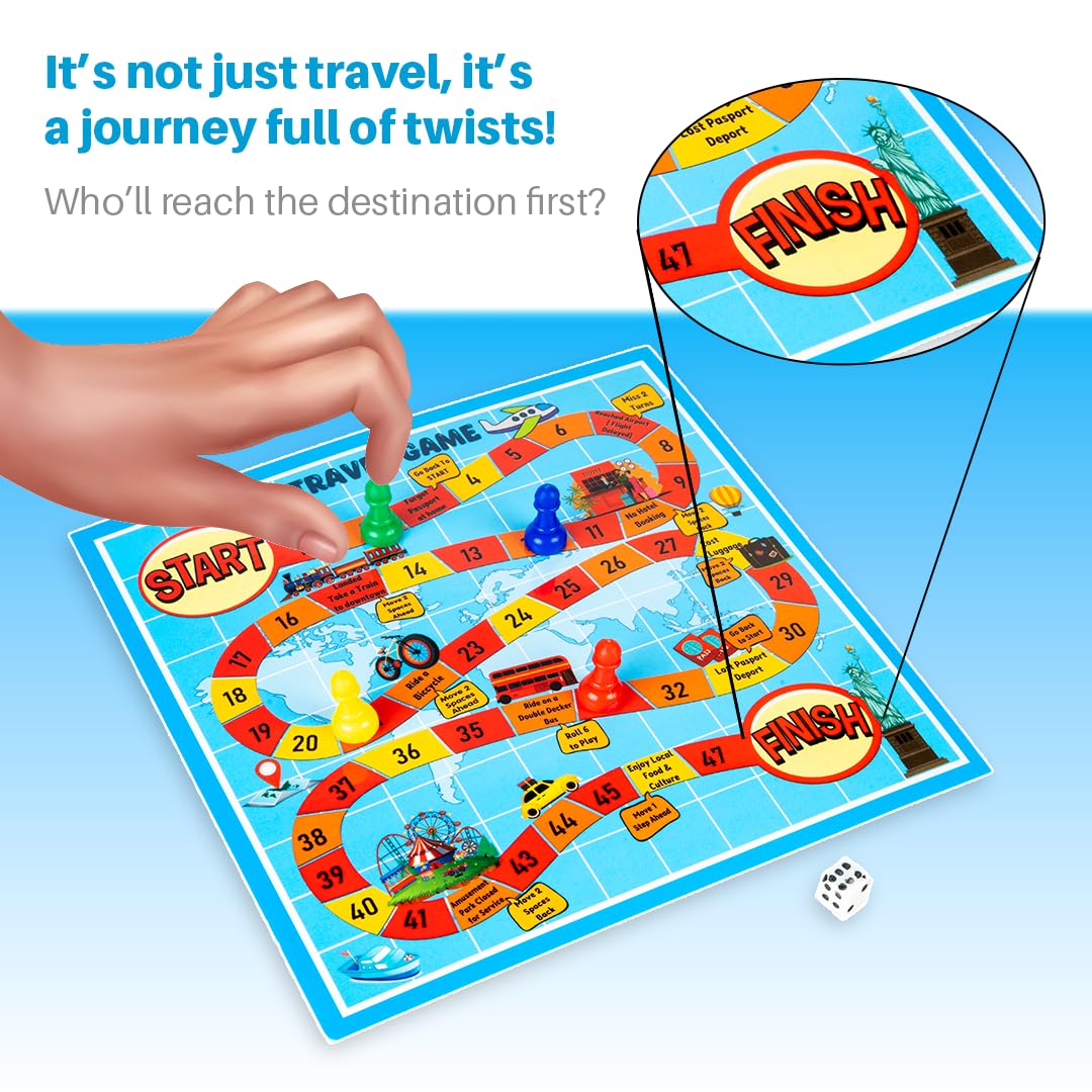 Ratna's Fantasy-4 Board Game Set 4-in-1 Family Games