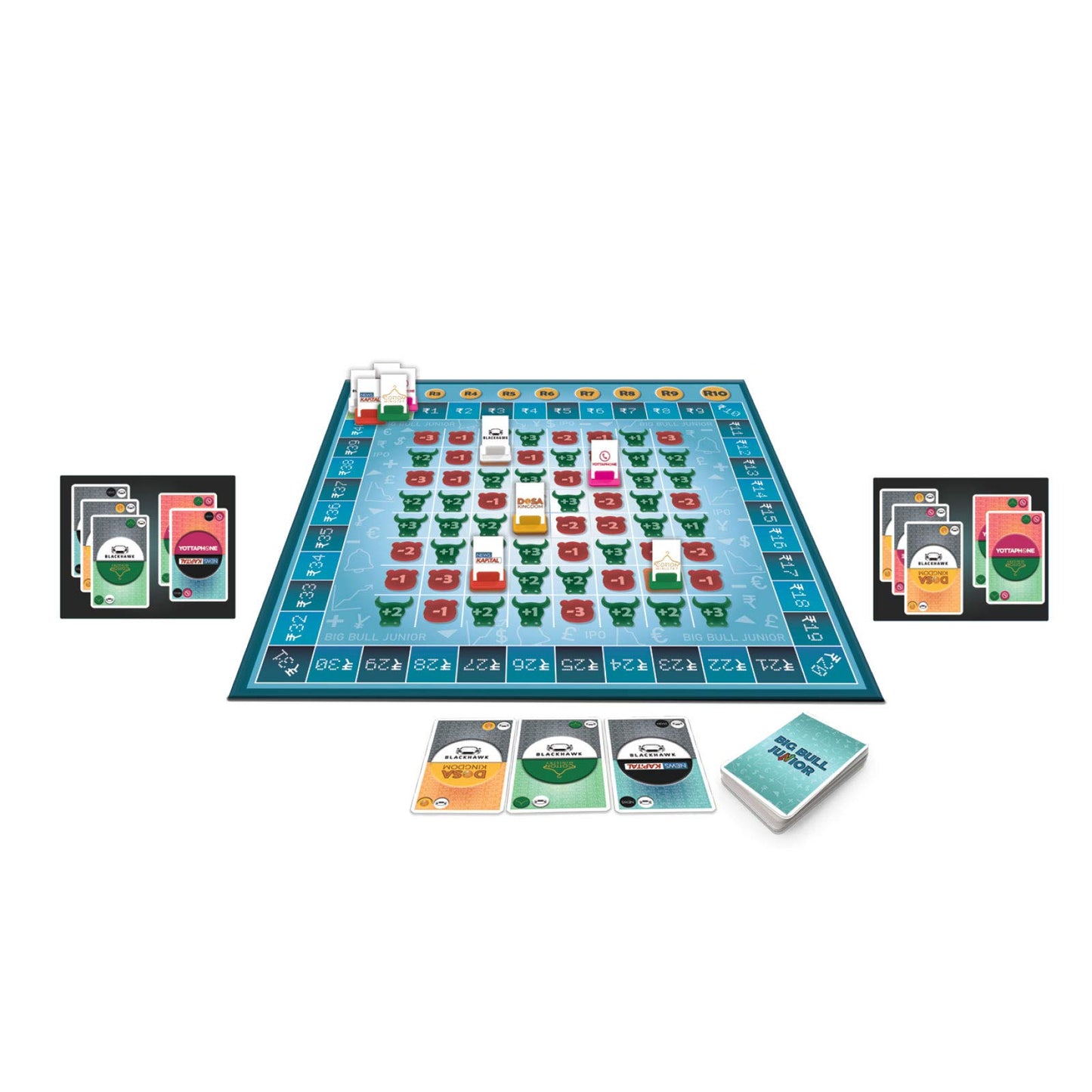 Funskool Games Stock Market and Trade Strategy for Young Traders, Kids and Family Big Bull Junior Board Game