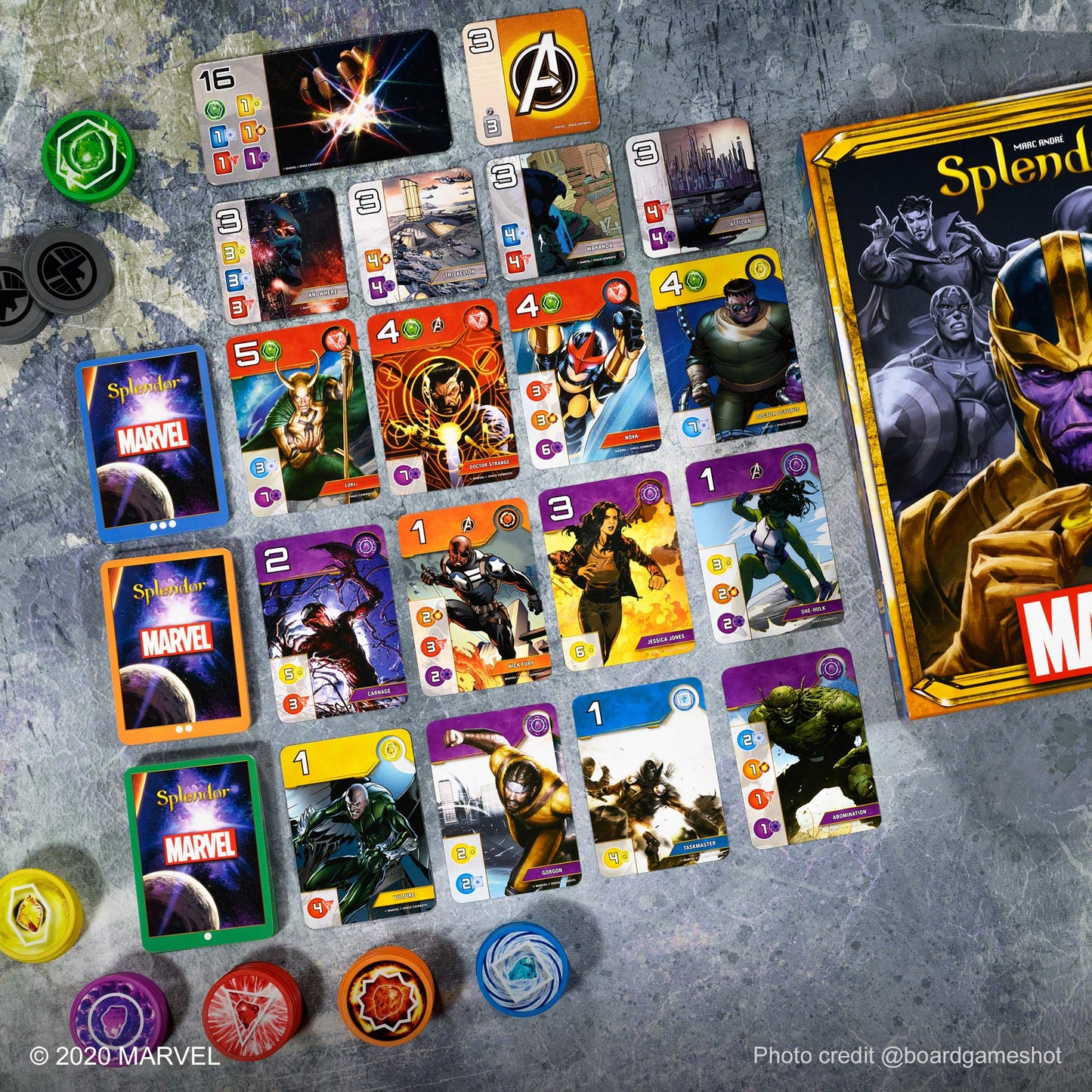 Space Cowboys Marvel Splendor Strategy Board Game