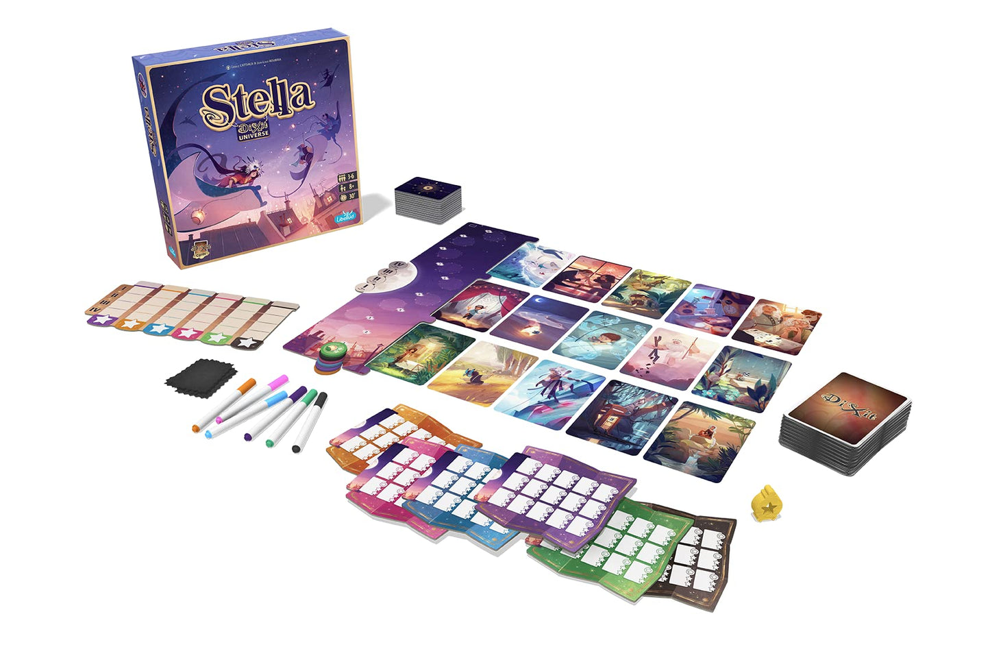 Stella Dixit Universe Board Game - Competitive Sky Exploration Image Association Game