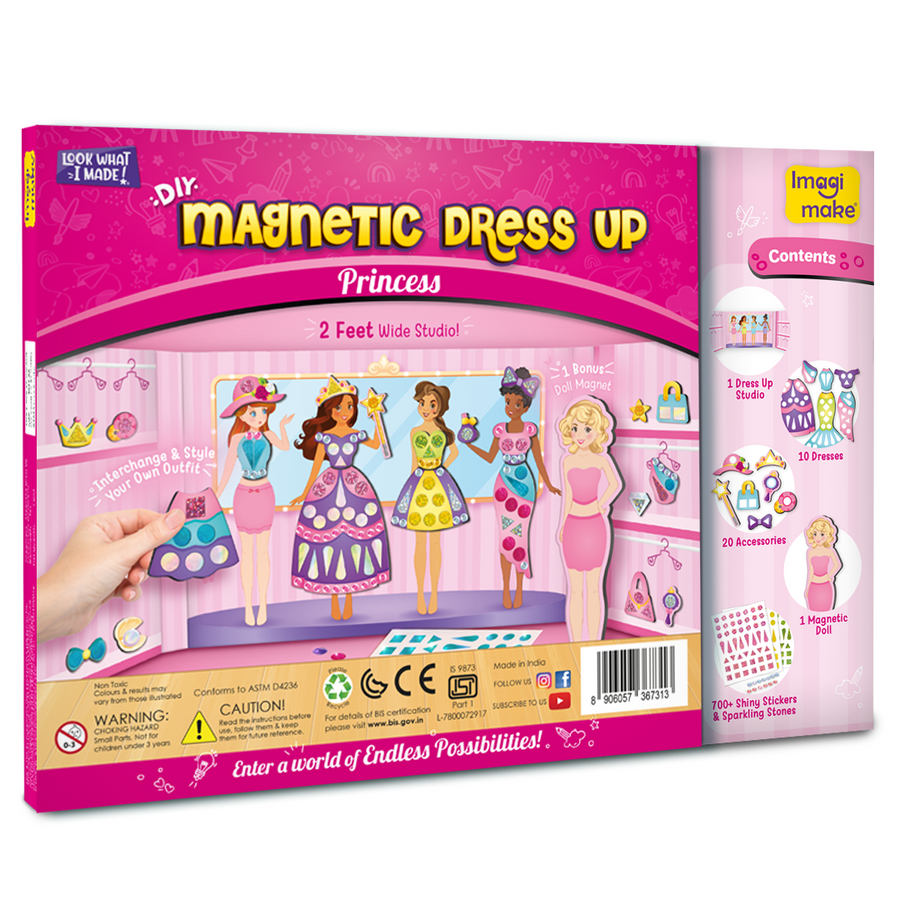 Imagimake DIY Magnetic Dress-Up Princess