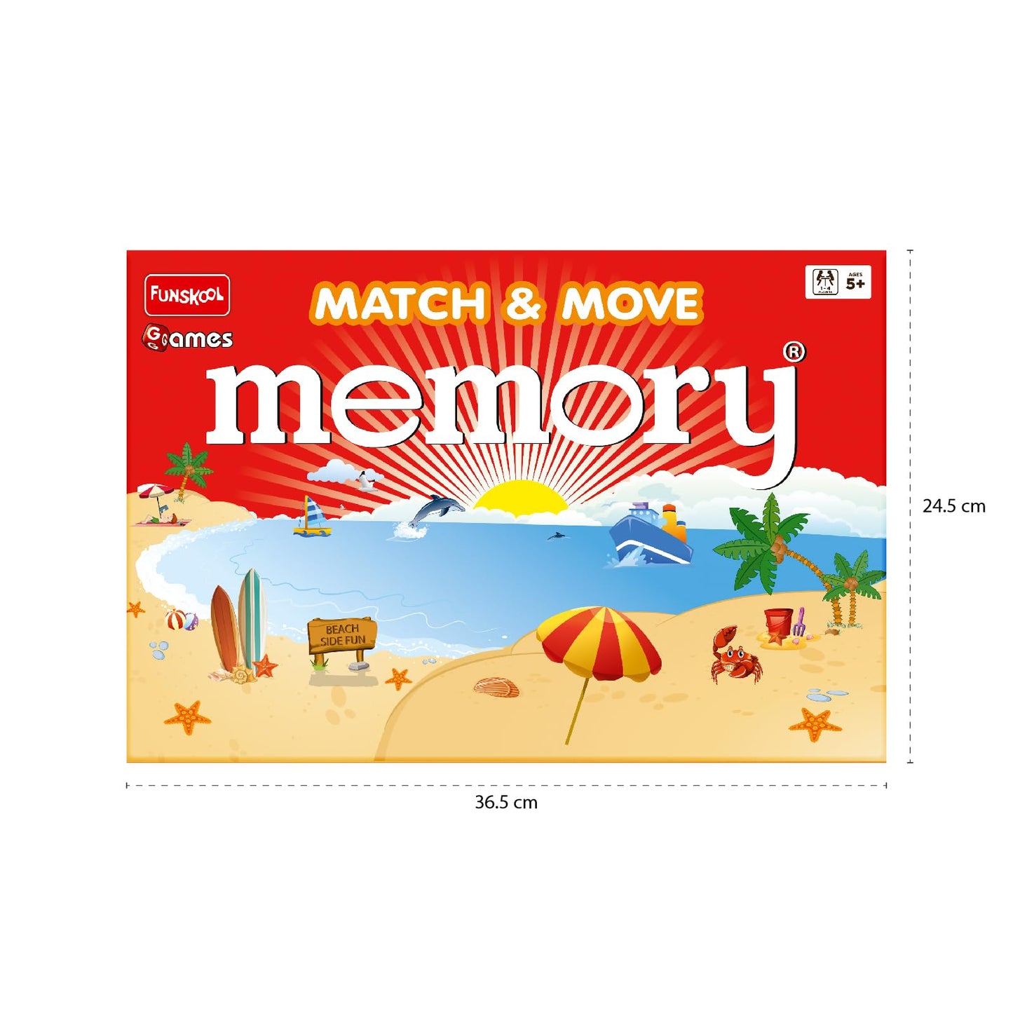 Funskool Match & Move Memory Board Strategy Game
