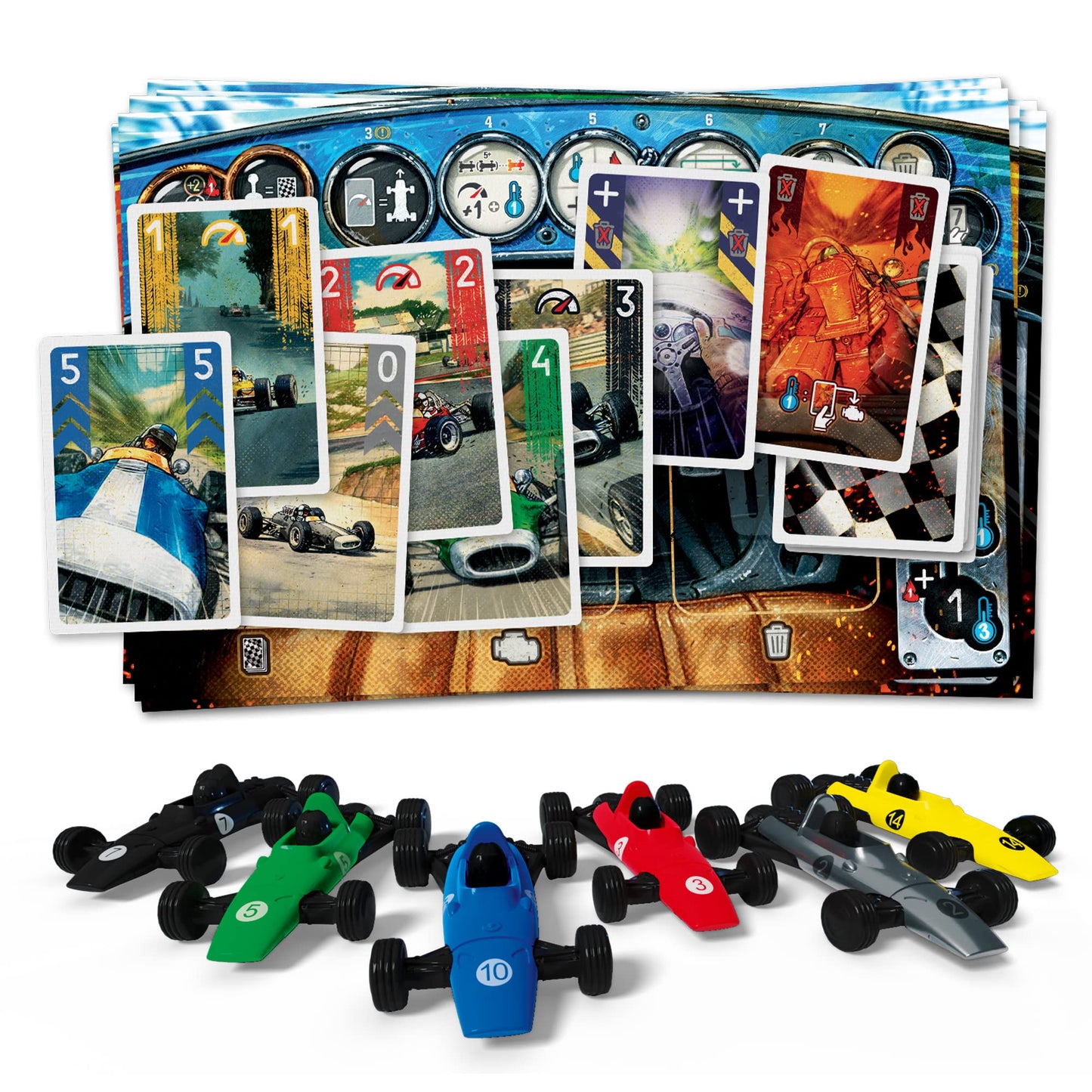HEAT Pedal to the Metal Board Game Intense Car Racing and Strategy Game