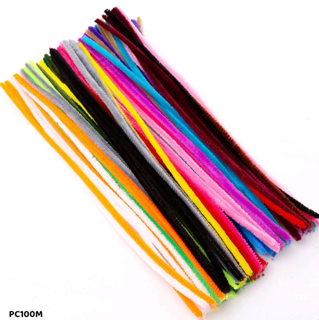Pipe Cleaner Plain 100 Pc's Single Shades