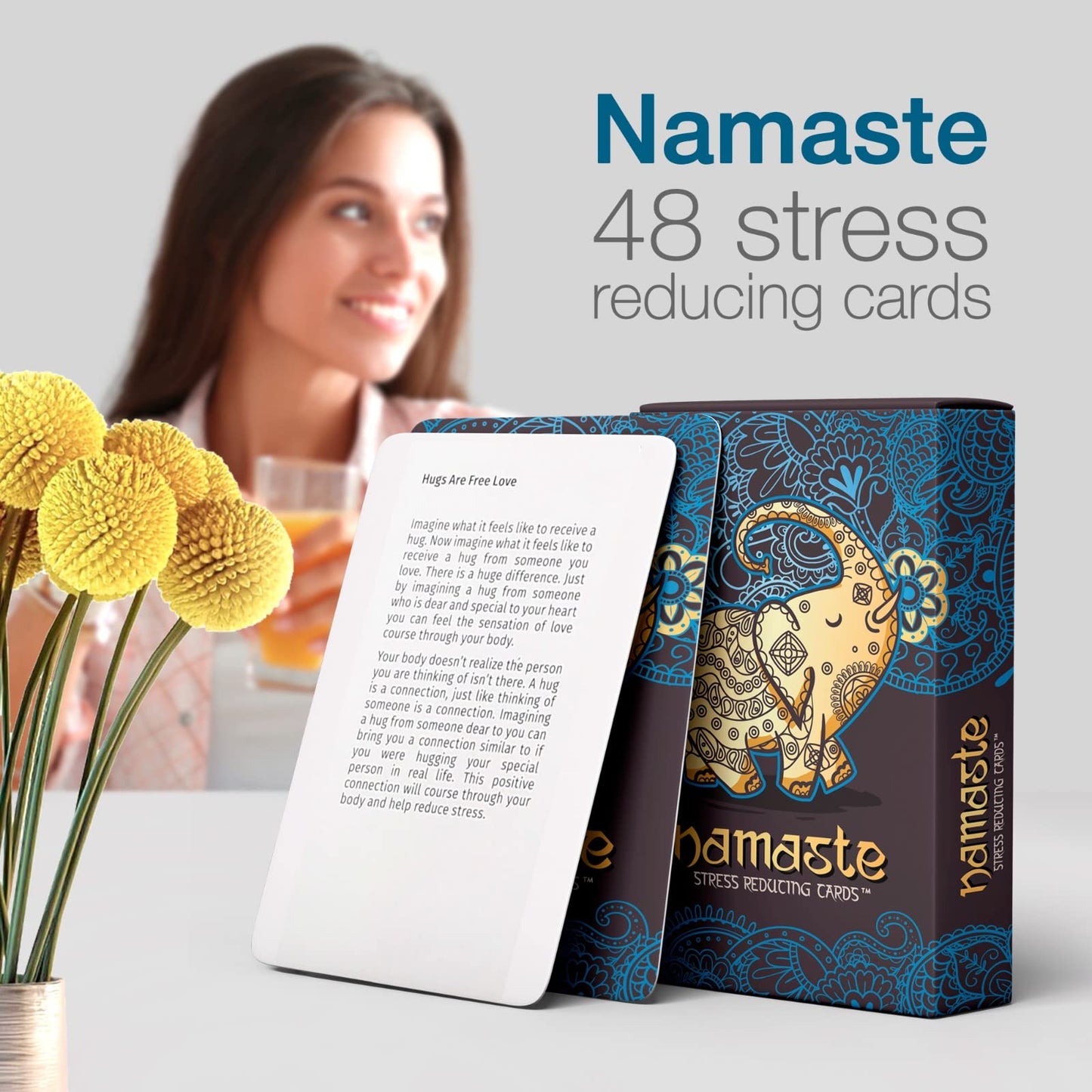 Namaste Mindfulness Cards - Stress & Anxiety Relief Meditation Cards