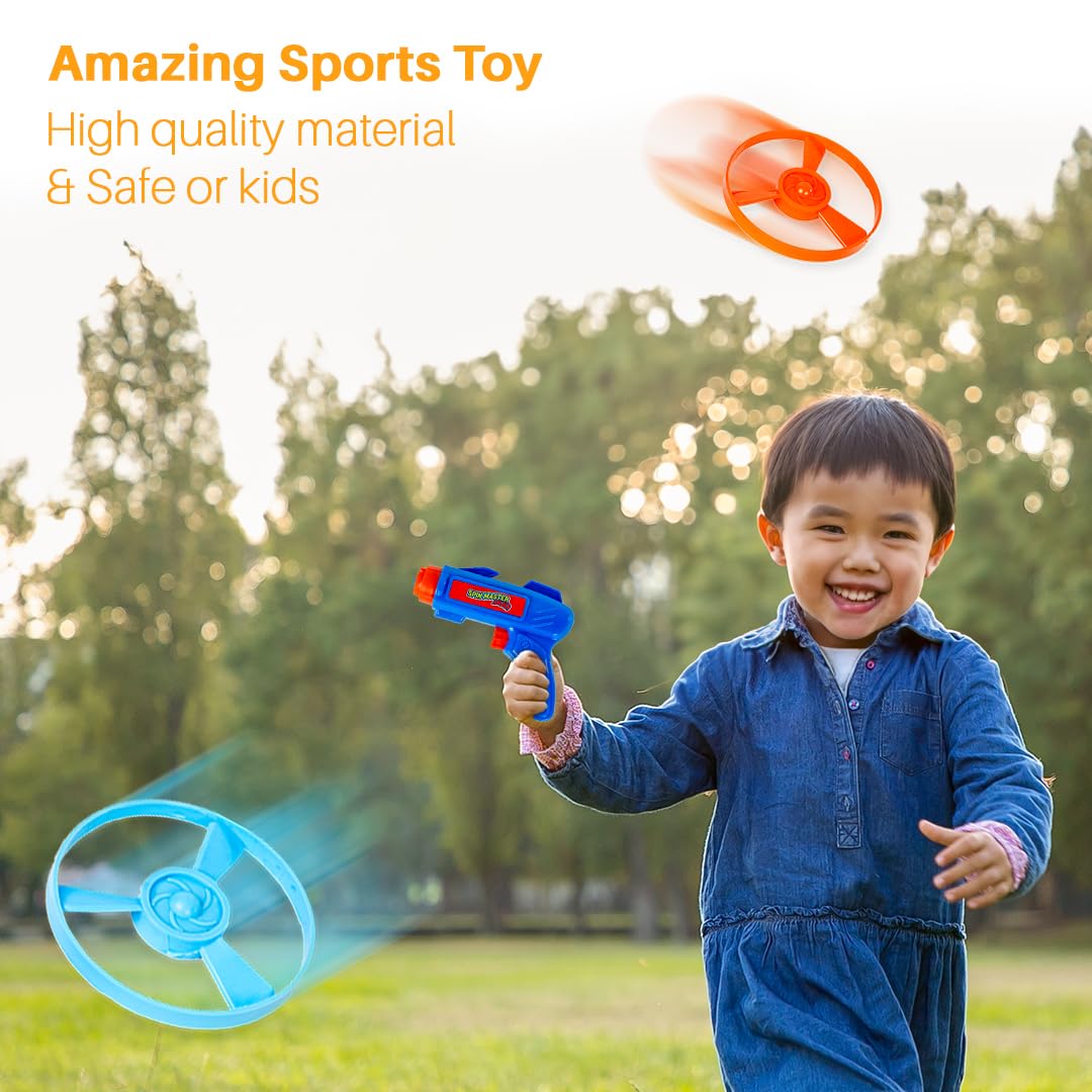 Ratna's Spin Master Duo Combo of Flying Wheels & Spinning Tops, Outdoor & Indoor Play Toy for Kids 5+ Years