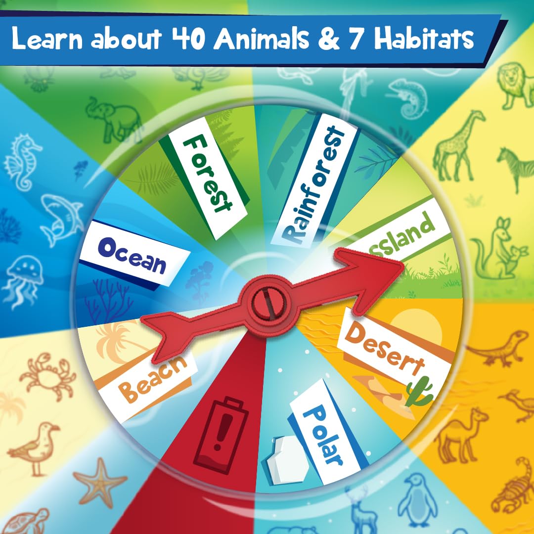 Imagimake Rescue Quest–Animals & Habitats Spin, Discover & Rescue Animals Educational Toys