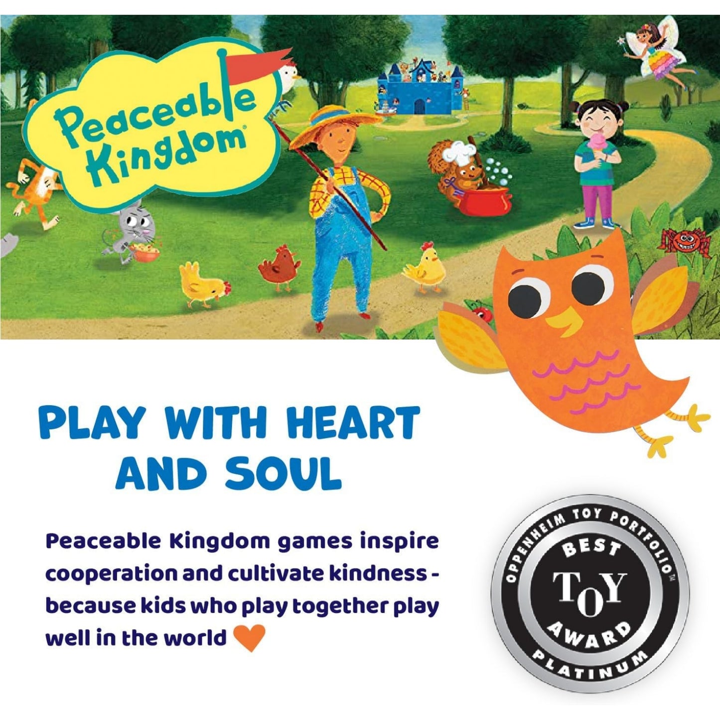 Peaceable Kingdom Hoot Owl Hoot - Cooperative Matching Game