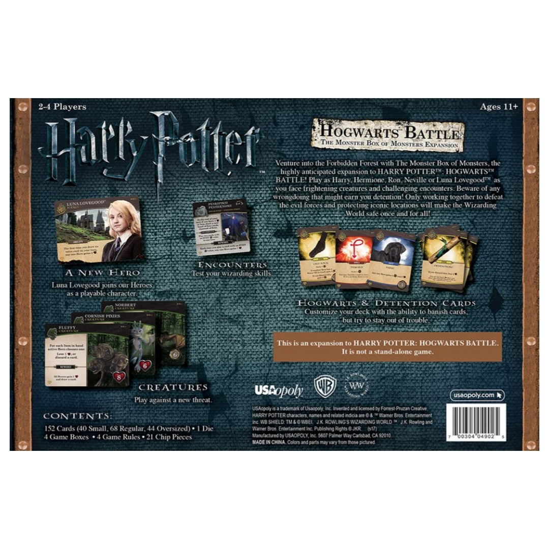 USAopoly Harry Potter Hogwarts Battle - The Monster Box of Monsters Expansion Card Game