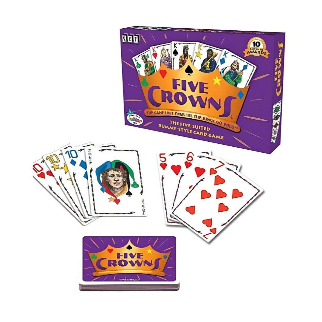 Five Crowns - The Game Isn't Over Until the Kings Go Wild! The 5 Suited Rummy Style Card Game