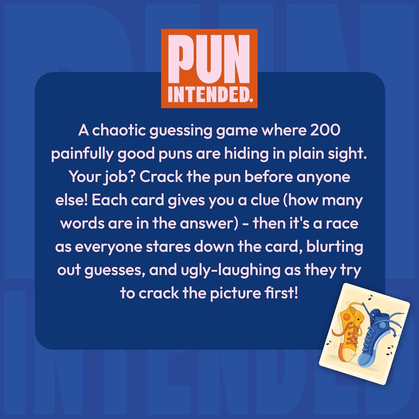Pun Intended - Hilarious Picture Guessing Card Game